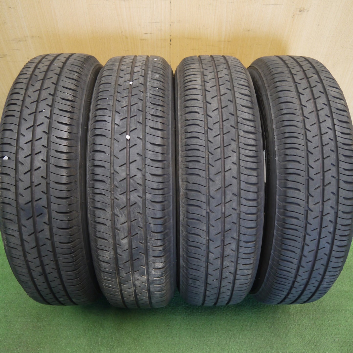 バリ溝！25年！8.5分◎ダイハツ タント ムーヴ ミラ 等 純正 155/65R14 セイバーリング SL101 14インチ PCD100/4H◎6071701Hノ
