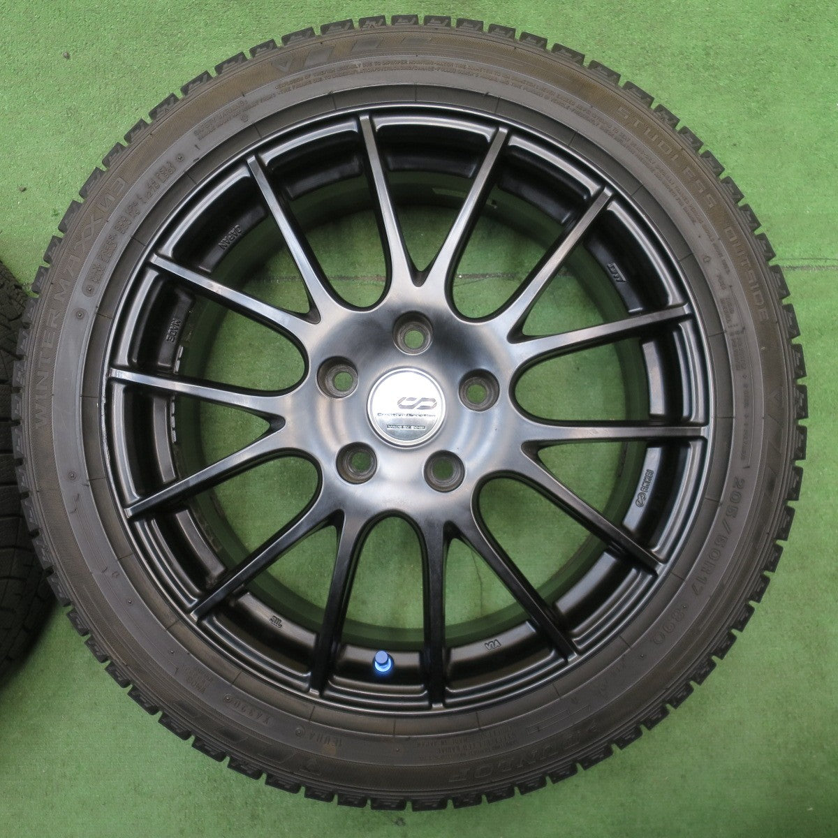 バリ溝！9分◎スタッドレス 205/50R17 ダンロップ ウインターマックス 03 Creative Direction ENKEI エンケイ 17インチ PCD114.3/5H◎6060903NJス