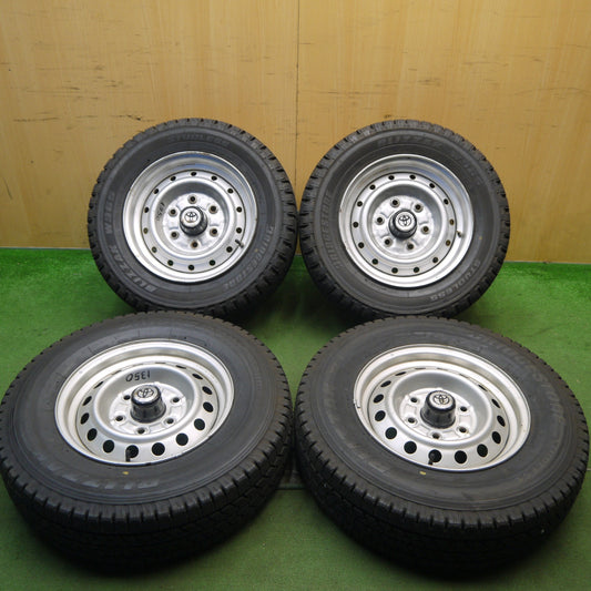 ほぼ未使用★トヨタ ハイエース 純正 スチール 195/80R15 245/50R14.5 スタッドレス ブリヂストン ブリザック VL1 W965 14.5インチ 15インチ PCD139.7/6H★5100706Hノ