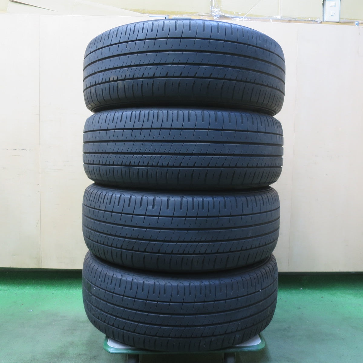 4本価格◎日産 ジューク 純正 215/55R17 ダンロップ エナセーブ EC204 17インチ PCD114.3/5H◎6081903イノ