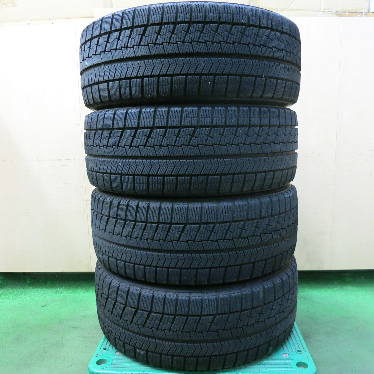バリ溝！21年！9.5分★アウディ A3 等 EUROTECH GAYA5 225/45R17 スタッドレス ブリヂストン ブリザック VRX ユーロテック ガヤ5 17インチ PCD112/5H★5082203SKス