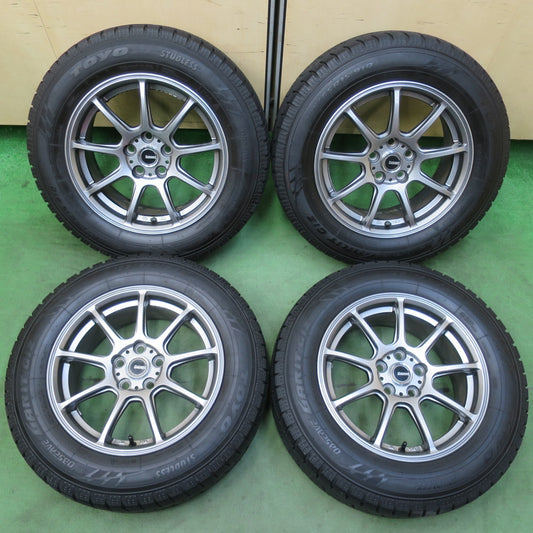 バリ溝！21年！キレイ！9分★プリウス 等 195/65R15 スタッドレス トーヨー オブザーブ ガリット GIZ G.speed Gスピード 15インチ PCD100/5H★5122213イス