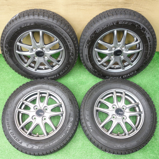 バリ溝！キレイ！9.5分以上★スタッドレス 145/80R13 トーヨー オブザーブ GIZ2 ZACK JP-550 MONZA ザック 13インチ PCD100/4H★5122001KTス