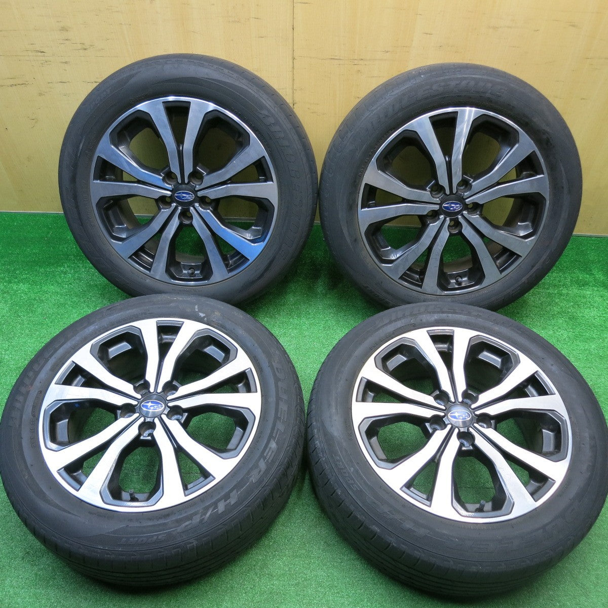 4本価格★スバル SK フォレスター 純正 225/55R18 ブリヂストン デューラー H/P SPORT 18インチ PCD114.3/5H★5103009HAノ