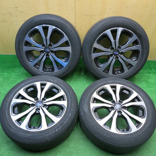 4本価格★スバル SK フォレスター 純正 225/55R18 ブリヂストン デューラー H/P SPORT 18インチ PCD114.3/5H★5103009HAノ