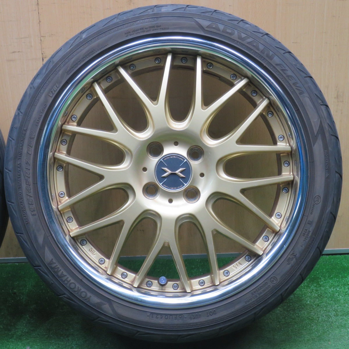 4本価格★MAVERICK 709M 195/45R17 ヨコハマ アドバン FLEVA 17インチ マーベリック PCD100/4H★5121808NJノ