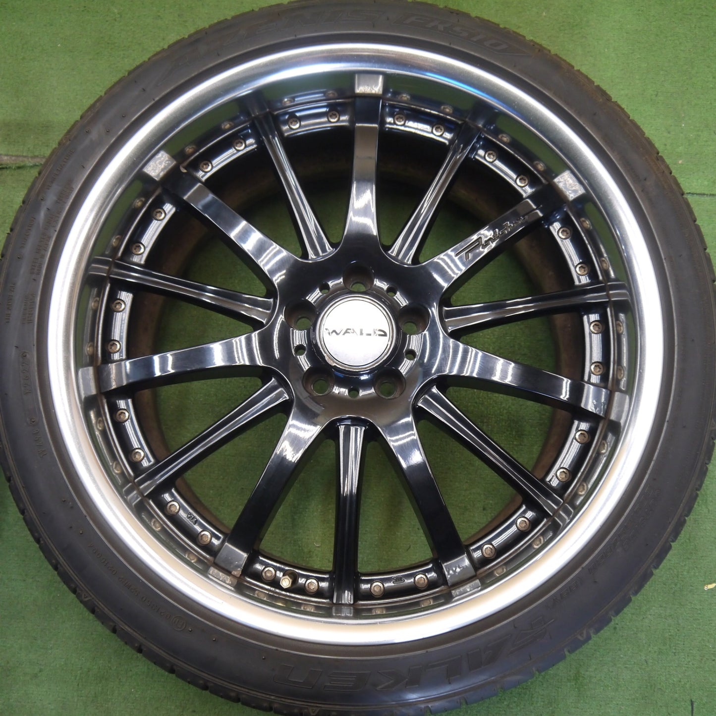 バリ溝！22年！8.5分◎WALD Portofino 265/35R20 ファルケン アゼニス FK510 ヴァルド ポルトフィーノ 20インチ アウディ 等 PCD112/5H◎6062603Hノ