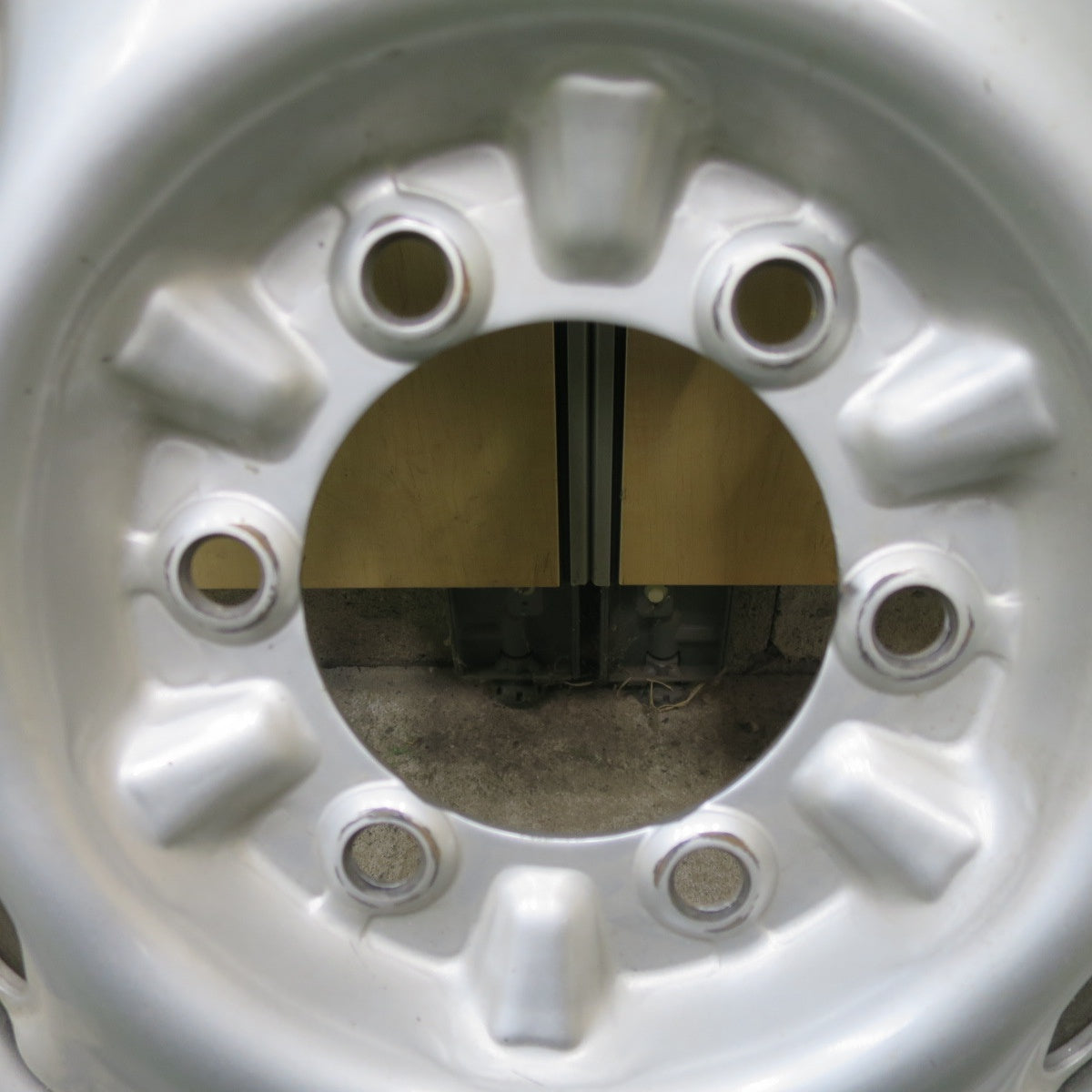 バリ溝！22年！キレイ！9.5分！1本★195/75R15 109/107N トーヨー デルベックス M935 DELVEX スチール ホイール 15インチ PCD139.7/6H★6012811ナス