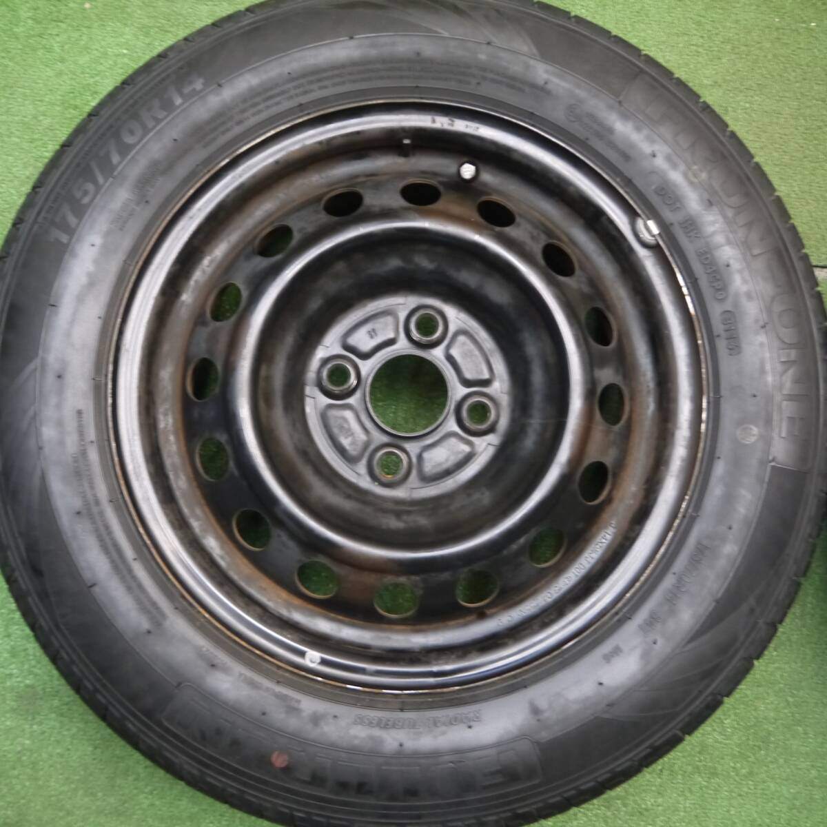 4本価格★175/70R14 フルラン FRUN-ONE スチール ホイール 14インチ PCD100/4H★5012212Hノ