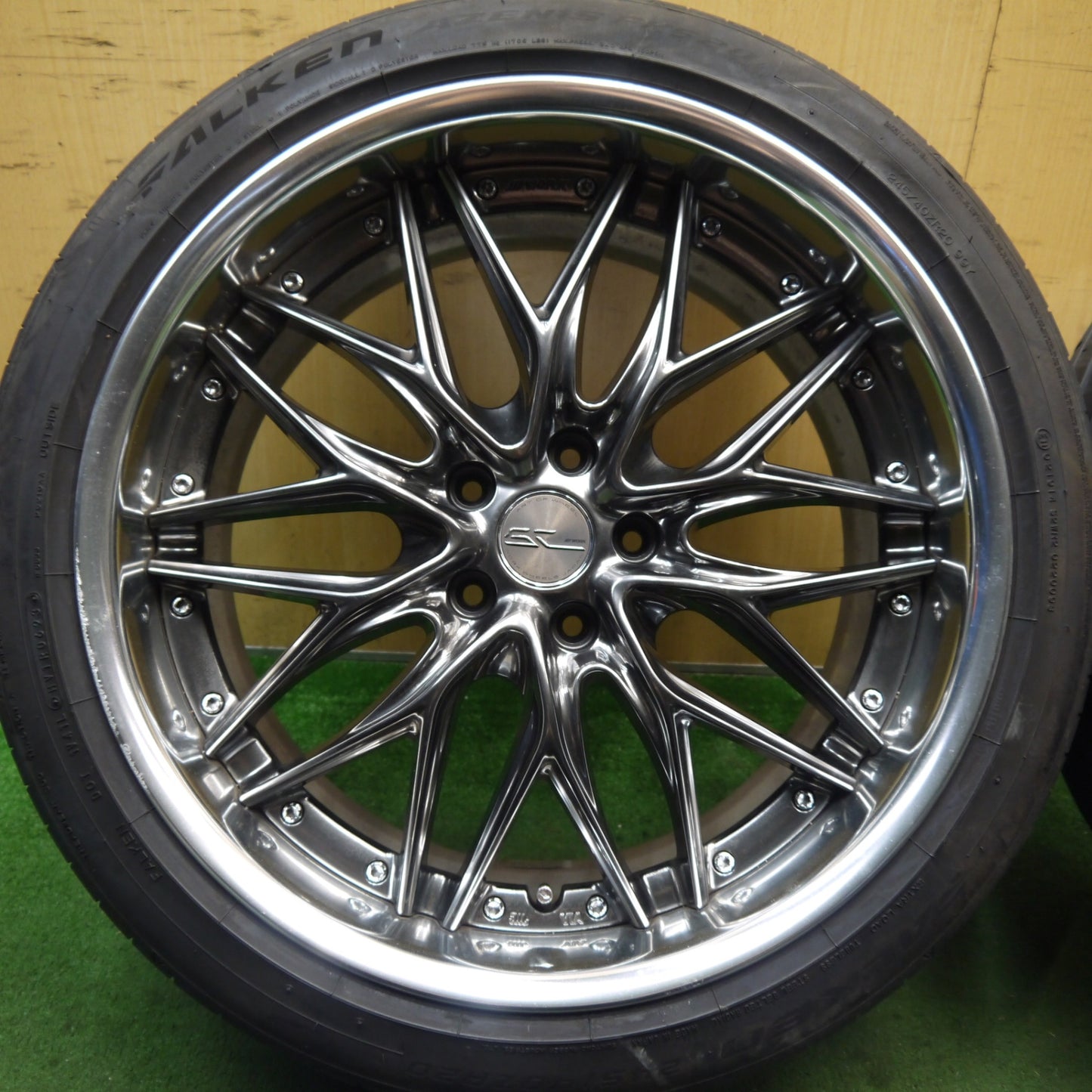 4本価格！23年★WORK SCHWERT QUELL SWM 245/40R20 ファルケン アゼニス FK520 ワーク シュバート クヴェル 20インチ PCD114.3/5H★5100104Hノ