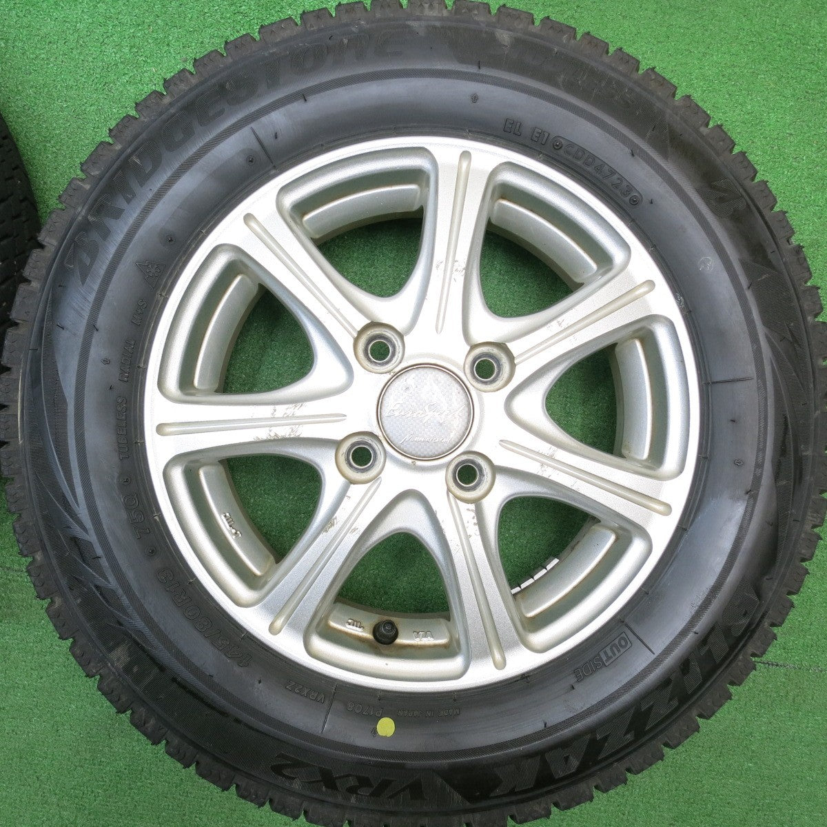 バリ溝！23年！9.5分★スタッドレス 145/80R13 ブリヂストン ブリザック VRX2 EuroSpeed MANARAY SPORT ユーロスピード マナレイ 13インチ PCD100/4H★5122502HAス