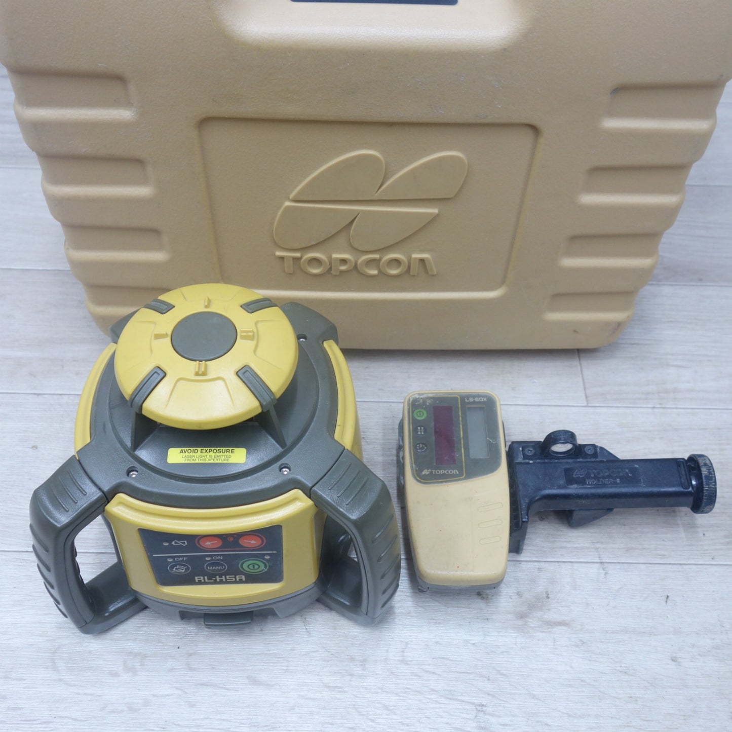[送料無料] 付属品付き◆TOPCON トプコン ローテーティングレーザー RL-H5A 受光器 LS-80L レーザー レベル 測定器◆