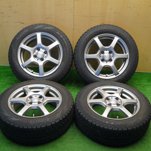 バリ溝！21年！8.5分★スタッドレス 175/65R15 ピレリ アイスアシンメトリコ プラス LAYCEA 02 レイシア 15インチ PCD100/4H★5102802Hス