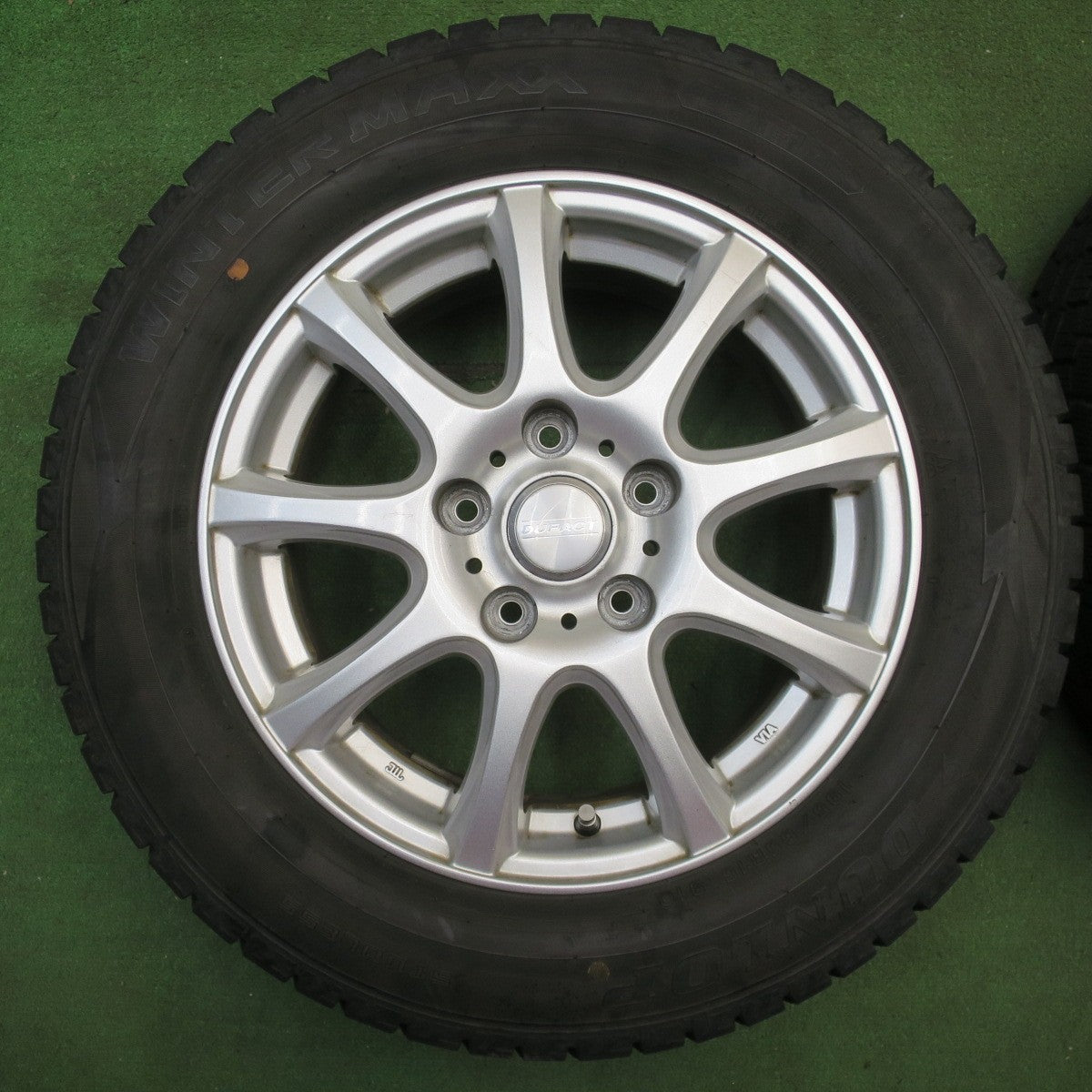 バリ溝！9分★スタッドレス 195/65R15 ダンロップ ウインターマックス WM02 DUFACT デュファクト 15インチ PCD114.3/5H★6042201NJス
