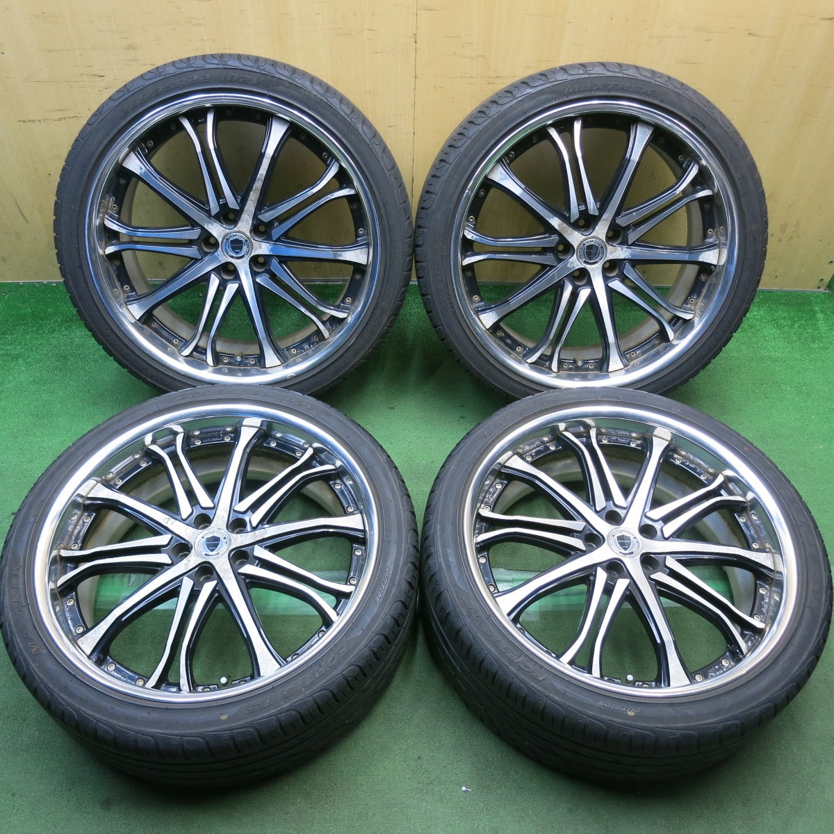4本価格！23年◎WORK SCHWERT SC6 265/35R22 マックストレック FORTIS T5 ワーク シュバート シュヴァート 22インチ PCD114.3/5H◎6101003HAノ