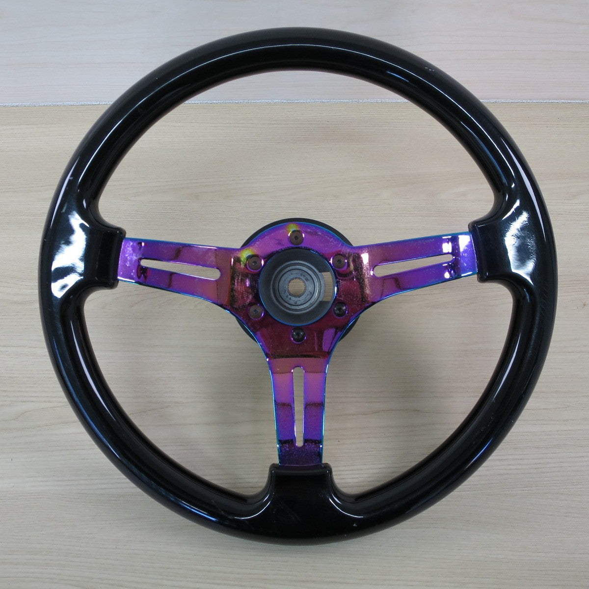 ☆マツダ MJ22S AZワゴン 社外 ステアリング ハンドル メーカー 型式 不明 マジョーラ レインボー カラー☆ [送料無料]