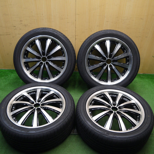 バリ溝！22年！9.5分★プリウス 等 STEINER VS5 215/50R18 ヨコハマ BluEarth-XT AE61 シュタイナー 18インチ PCD100/5H★5062507Hノ
