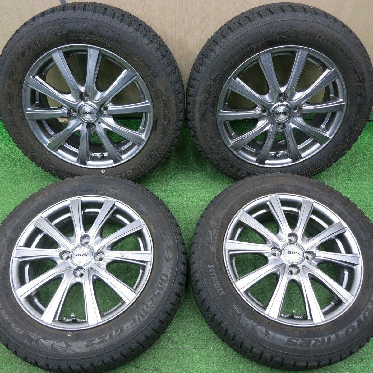 バリ溝！キレイ！8.5分★スタッドレス 175/65R15 トーヨー オブザーブ GIZ2 D.O.S. DOS 15インチ PCD100/4H★5010202NJス