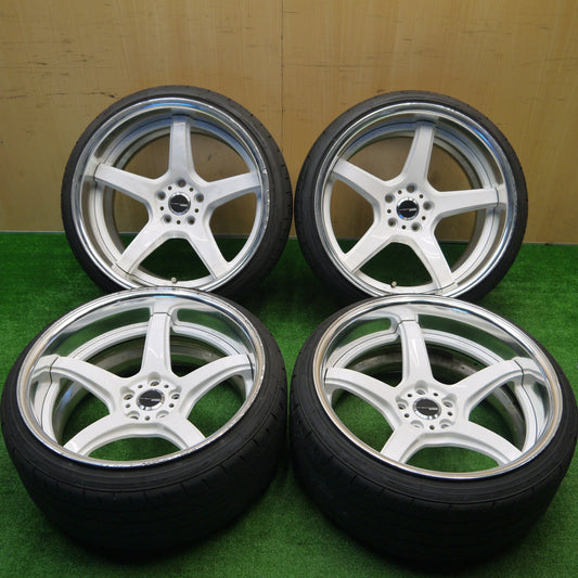 バリ溝！8.5分★WORK EMOTION T5R2P 215/35R19 225/35R19 ニットー NT555 G2 ワーク エモーション 19インチ PCD114.3/5H★5102006Hノ