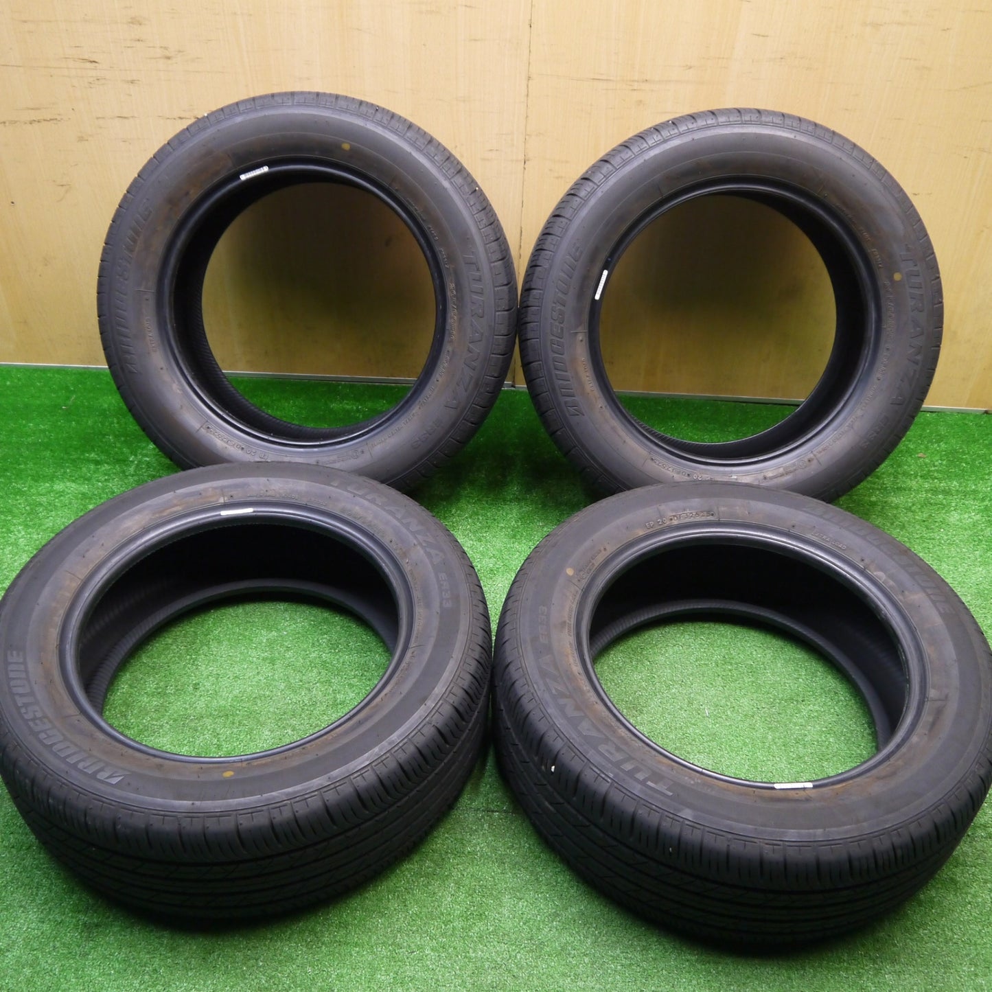 超バリ溝！25年！ほぼ10分★205/60R16 ブリヂストン トランザ ER33 タイヤ 16インチ ノア ヴォクシー ステップワゴン 等★5102202Hノタ