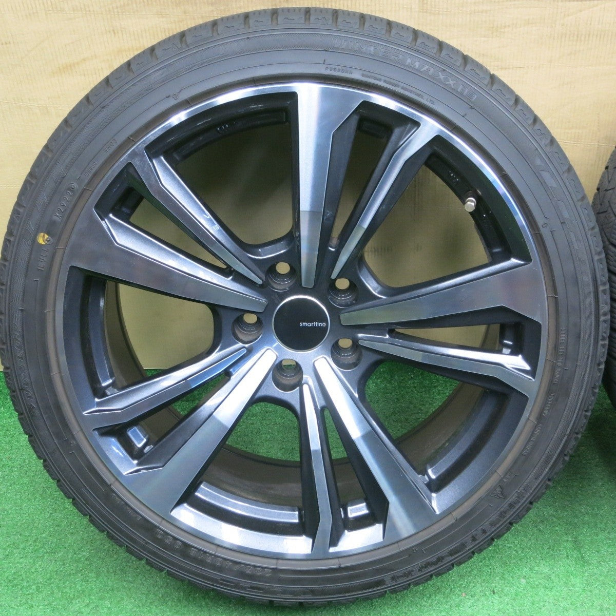 バリ溝！22年！9分★ベンツ Cクラス 等 smartline 365 235/40R18 スタッドレス ダンロップ ウインターマックス 03 スマートライン 18インチ PCD112/5H★6021103NKス