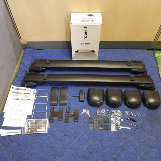 [送料無料] キレイ！鍵2本付き☆inno. Carmate キャリア セット XS400 エアロ ベース バー ステー フラッシュ レール 用 フラッシュタイプ イノー カーメイト☆