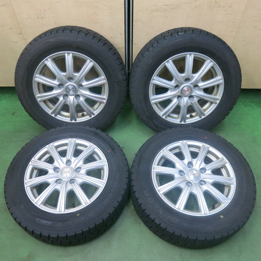 バリ溝！23年！9分★スタッドレス 195/65R15 ダンロップ ウインターマックス WM02 JOKER ジョーカー 15インチ PCD114.3/5H★5123001SKス