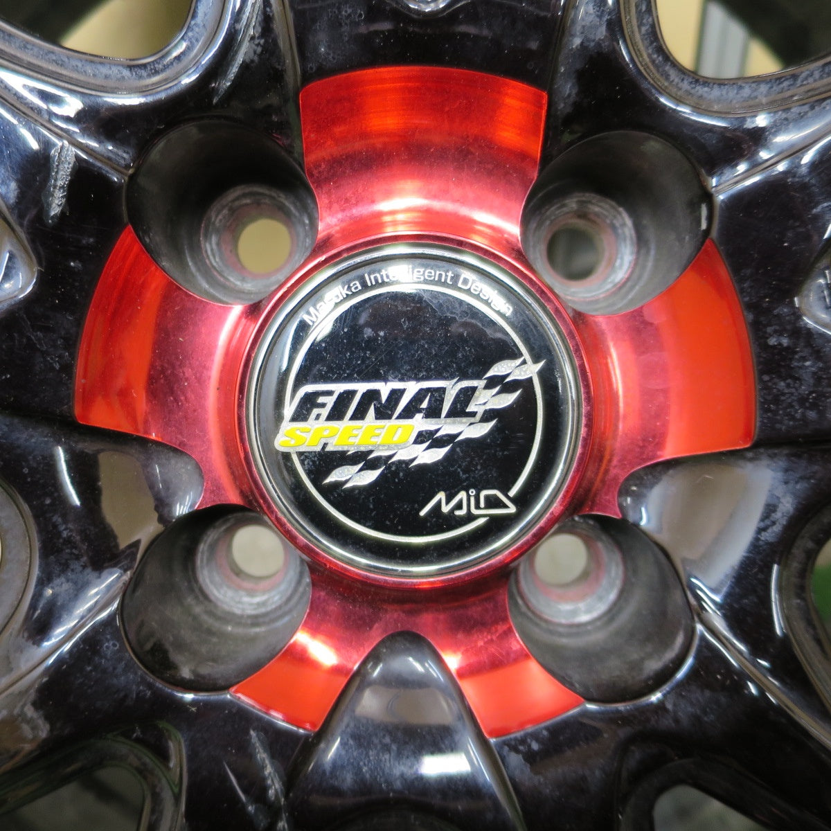 4本価格★FINAL SPEED MiD A-TECH 15インチ ホイール ファイナルスピード マルカ 15×5.5J PCD100/4H★6060904NGホ