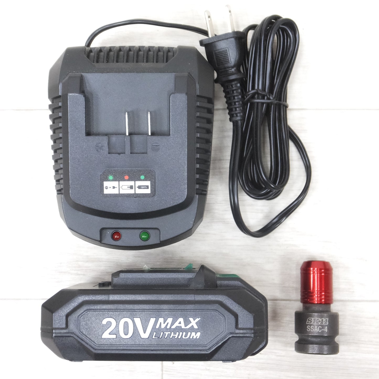[送料無料] キレイ◆KIMO 充電式 インパクト ドライバー 20V QM-3601 バッテリー 充電器 ケース 付き 電動 工具◆
