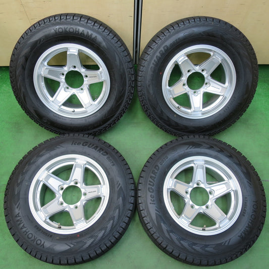 [送料無料] バリ溝！22年！キレイ！9.5分以上★ジムニー シエラ 等 KEELER スタッドレス 195/80R15 107/105L ヨコハマ アイスガード G075 キーラー 15インチ PCD139.7/5H★4121407イス