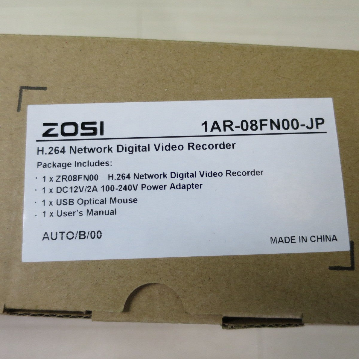 ●複数在庫有●[送料無料] 未使用☆ゾシ ZOSI 防犯 カメラ セット (8台カメラ＋DVR 録画機) 8FN-261W8-00-JP / 4AK-2612B-W-JP 4個入り ×2箱 / 1AR-08FN00-JP☆