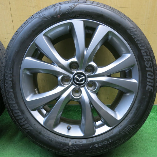 キレイ！22年◎マツダ CX-30 純正 215/55R18 ブリヂストン トランザ T005A CX30 18インチ PCD114.3/5H◎6091305HAノ