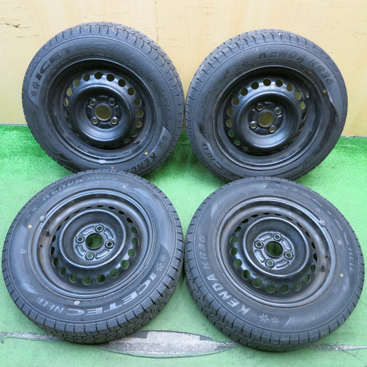 バリ溝！24年！9.5分以上★スタッドレス 175/65R14 ケンダ KR36 アイステック ネオ スチール 14インチ PCD100/4H★5062806HAス
