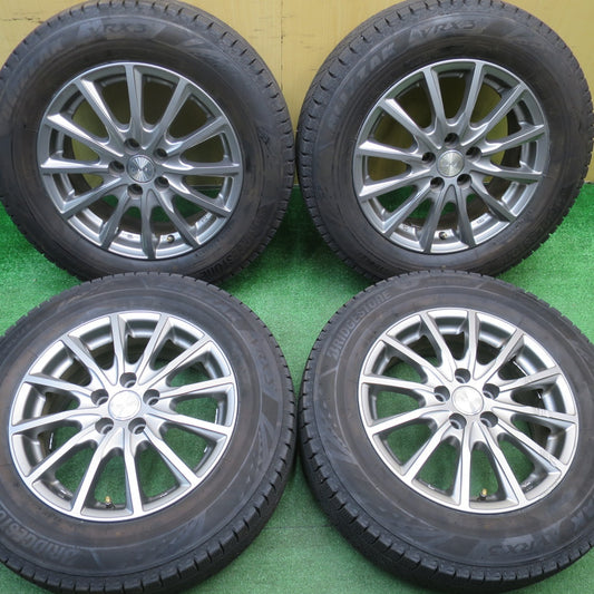バリ溝！23年！9.5分★プリウス 等 195/65R15 スタッドレス ブリヂストン ブリザック VRX3 LEBEN レーベン 15インチ PCD100/5H★5111803NJス