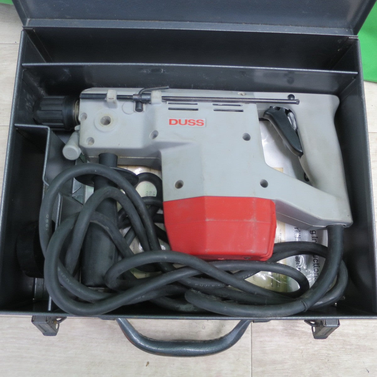 [送料無料] ☆DUSS Bohrhammer ハンマードリル P18S ドイツ製 100V ハンドル 取説書等付属品付き DIY 大工 道具 電動 工具☆