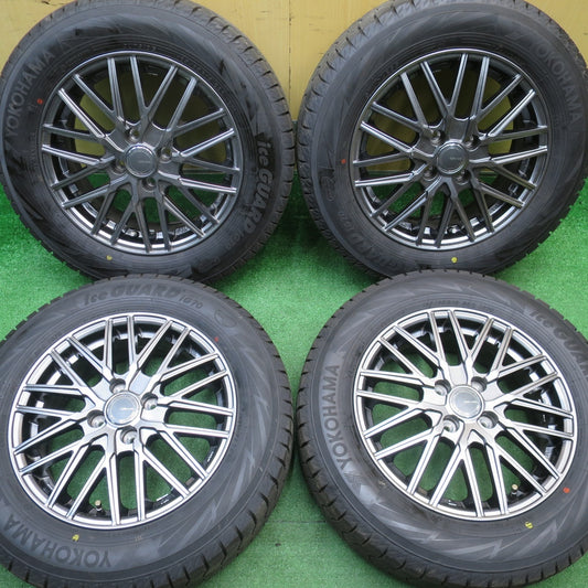 超バリ溝！24年！キレイ！ほぼ10分★スタッドレス 185/65R15 ヨコハマ アイスガード iG70 GRASS グラス 15インチ PCD100/4H★5112502NJス