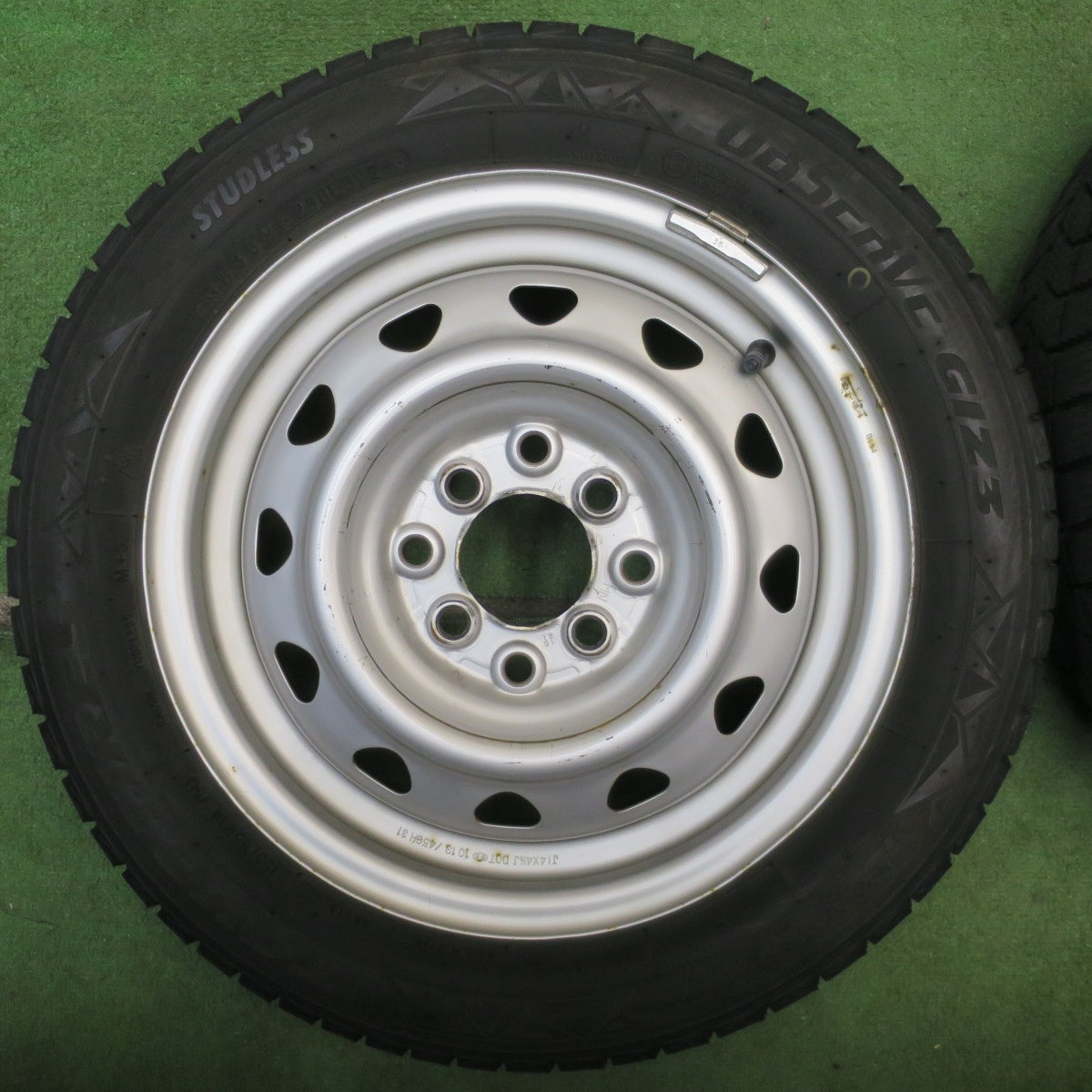 バリ溝！24年！9.5分以上★スタッドレス 155/65R14 トーヨー オブザーブ GIZ3 スチール ホイール 14インチ PCD100 114.3/4H マルチ★6051910NJス
