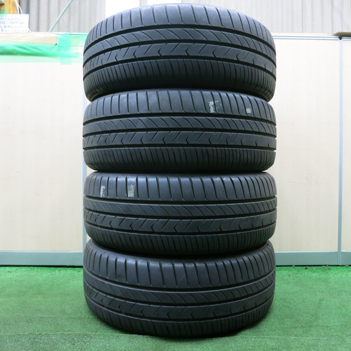 *送料無料* バリ溝！22年！キレイ！9.5分★XV 等 LEONIS AMF 225/55R17 トーヨー トランパス MP7 レオニス 17インチ PCD100/5H★4042606NJノ