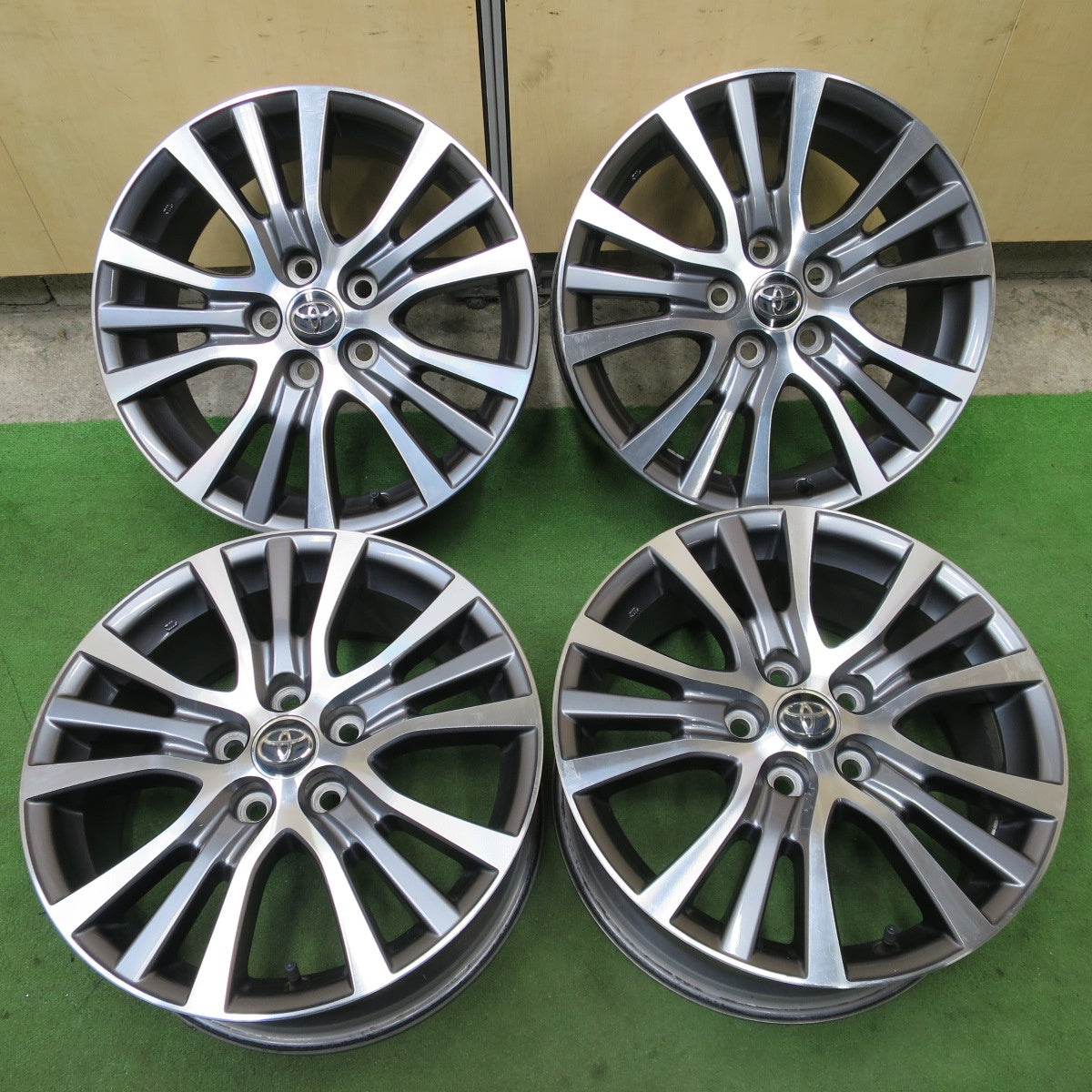 4本価格★トヨタ 50系 エスティマ 純正 ホイール 17インチ 17×7J PCD114.3/5H★6021703NGホ