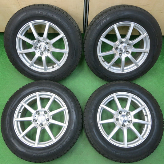 バリ溝！キレイ！9.5分★スタッドレス 225/65R17 グッドイヤー アイスナビ SUV ravrion ラブリオン PCD114.3/5H★4040902イス