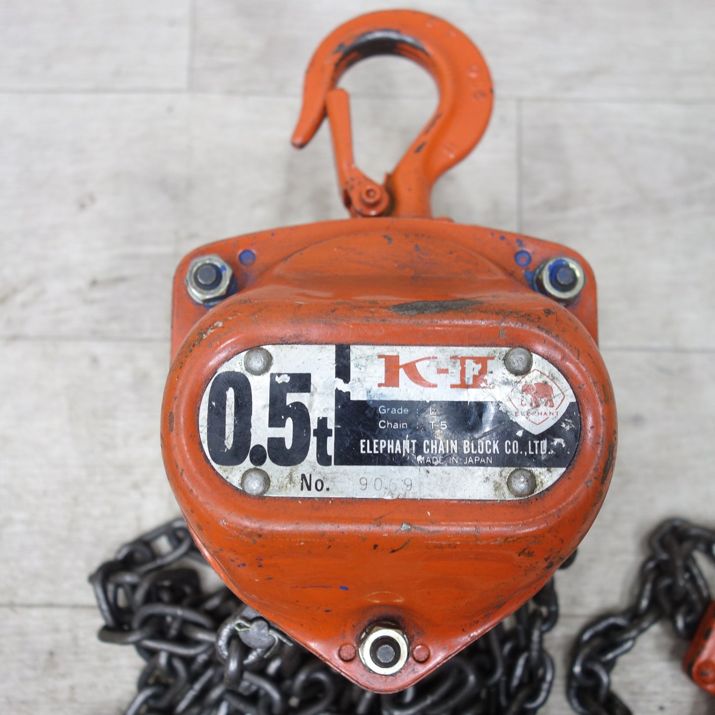 [送料無料] ◆象印 チェーンブロック 0.5ton K-2 L T-5 500kg 0.5トン K-Ⅱ ELEPHANT 吊り 工具 エレファント②◆