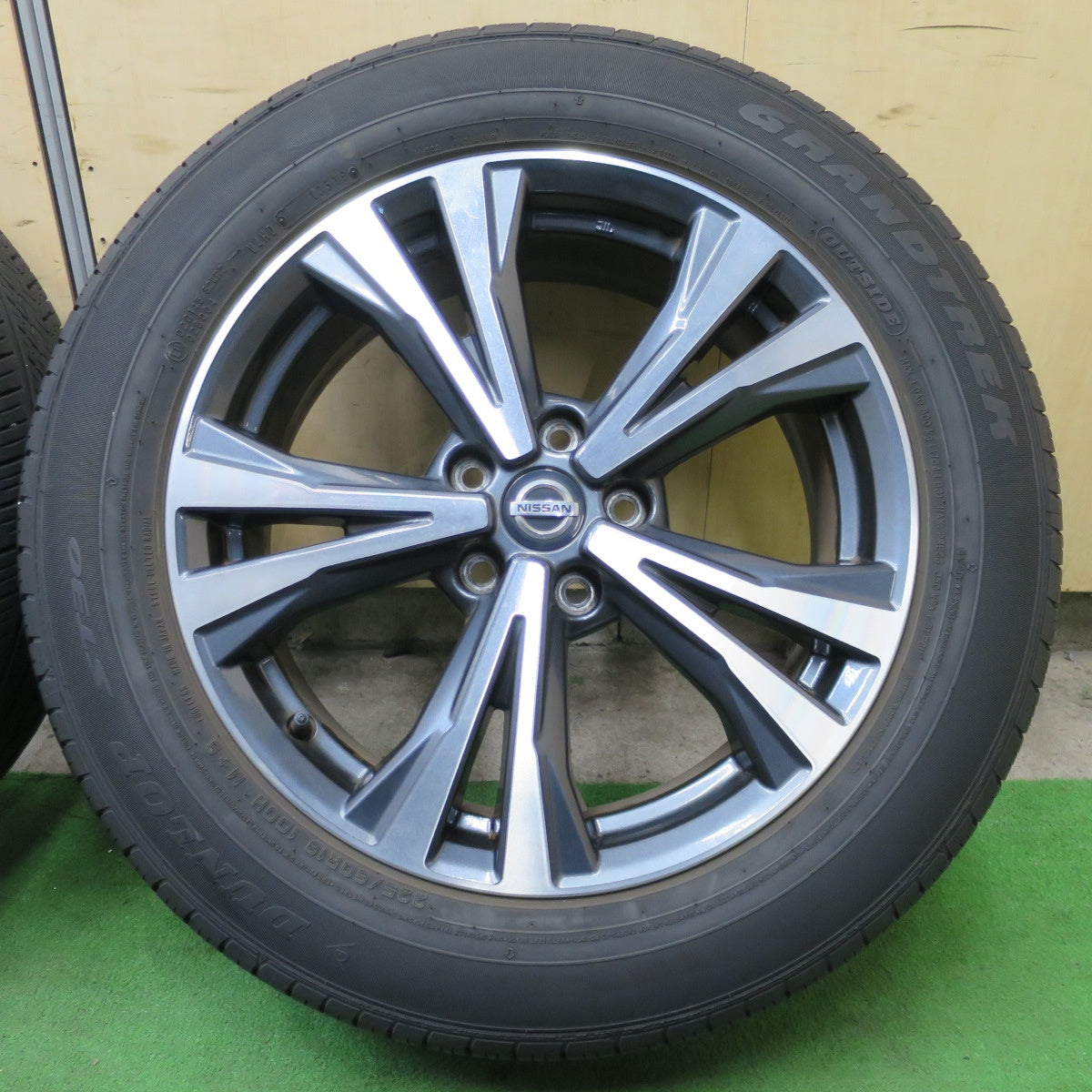 4本価格★日産 T32 エクストレイル 純正 225/60R18 ダンロップ ST30 グラントレック 18インチ PCD114.3/5H★6041001ナノ