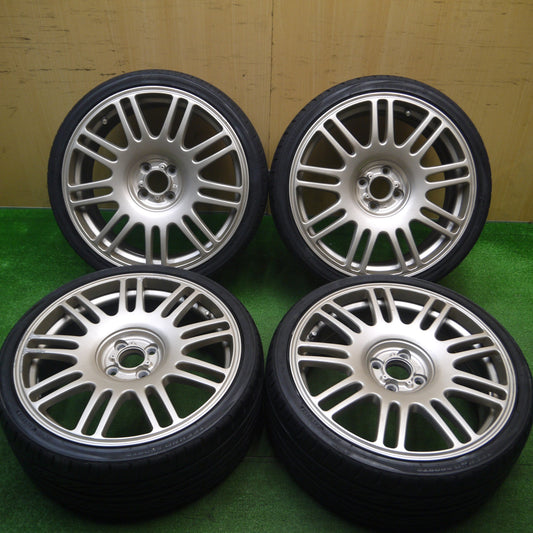 [送料無料] バリ溝！キレイ！9分★RACING SPARCO 215/35R18 ブリヂストン テクノスポーツ レーシングスパルコ 18インチ PCD100/4H★4122308Hノ