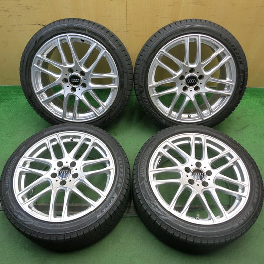 バリ溝！24年！キレイ！9.5分★アウディ 等 EURO AFG 245/40R18 スタッドレス ブリヂストン ブリザック VRX3 ユーロ 18インチ PCD112/5H★5092003HAス