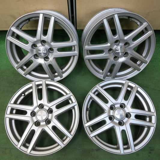 4本価格★プリウス 等 ravrion weds ラブリオン ウェッズ 15インチ ホイール 15×6J PCD100/5H★5031411SYホ