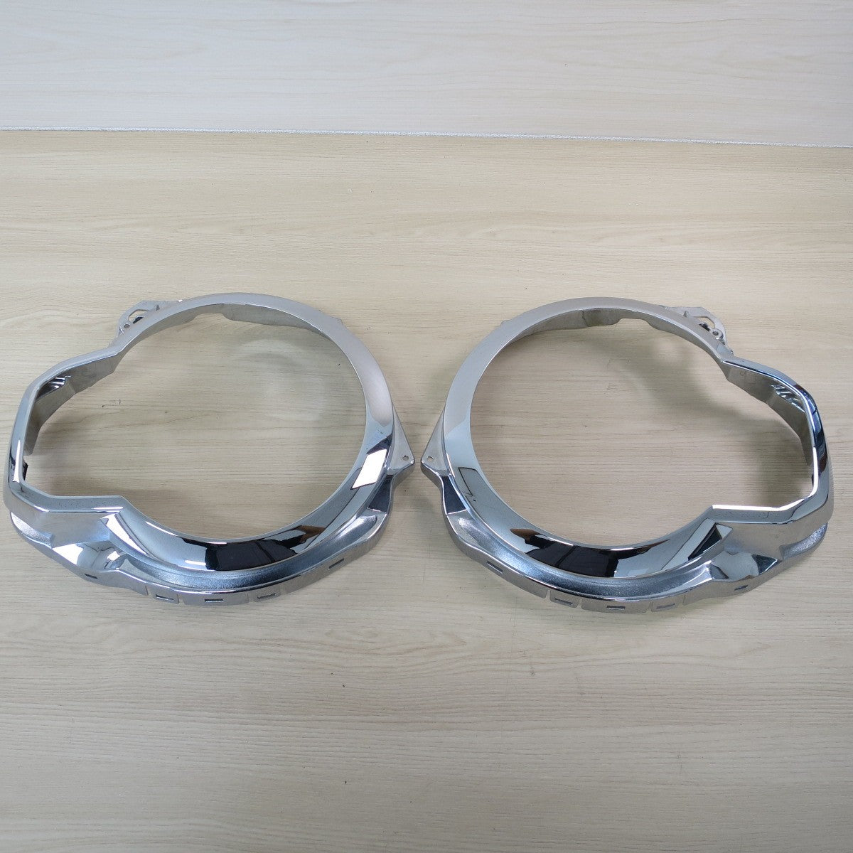 2点セット♪スズキ ハスラー MR52S MR92S 純正 ヘッドライト ガーニッシュ メッキ カー パーツ♪