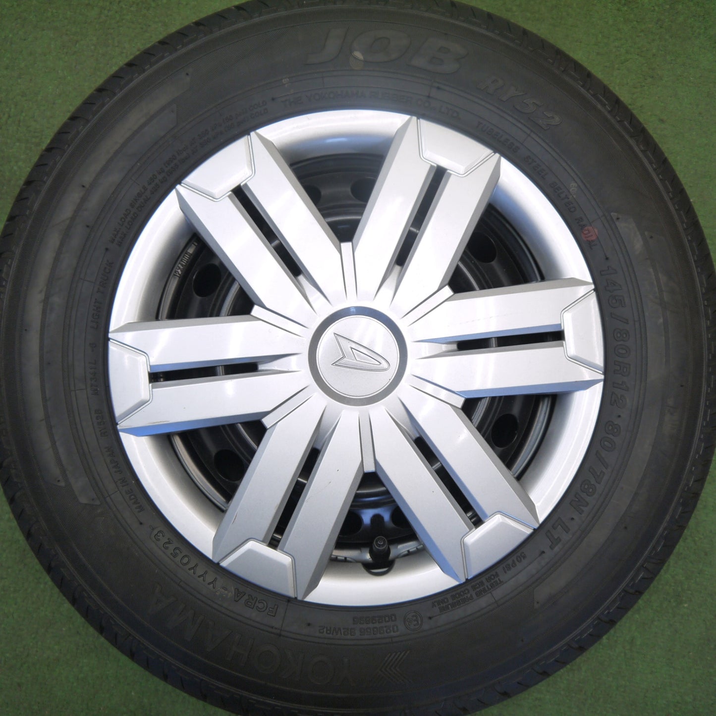 新車外し！23年★ダイハツ アトレー 純正 スチール 145/80R12 80/78N ヨコハマ JOB RY52 12インチ PCD100/4H★6051812Hノ