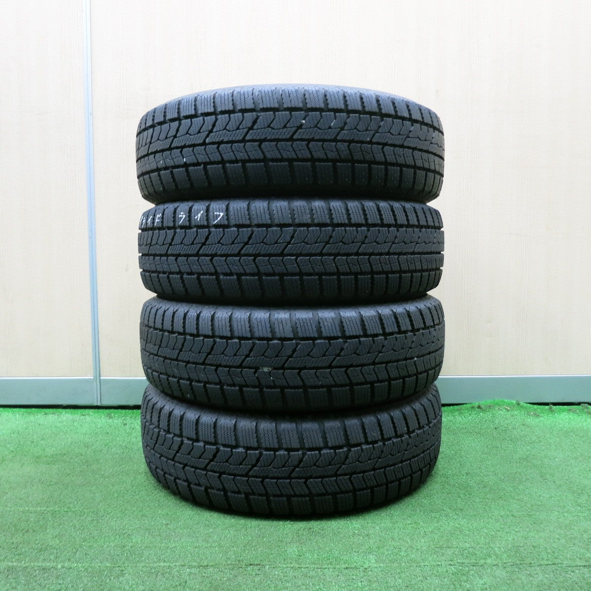 *送料無料* バリ溝！22年！キレイ！9.5分以上★スタッドレス 155/65R13 トーヨー オブザーブ GIZ2 社外 アルミ 13インチ PCD100/4H★4051803NJス
