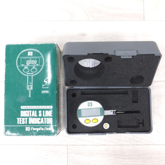 [送料無料] ◆新潟精機 デジタル Sライン テスト インジケータ DET-234S1 防水IP65 0-0.8mm 測定器 現状品◆
