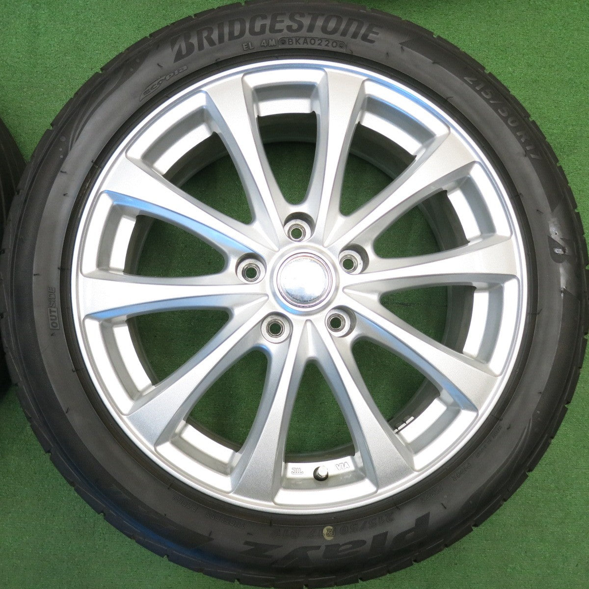 バリ溝！9.5分★215/50R17 ブリヂストン プレイズ PX2 ENERGY LiNE エナジーライン 17インチ PCD114.3/5H★6022609HAノ